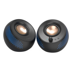 Creative Labs 51MF1715AA000 Pebble X, Rango completo, 2.0 canales, Alámbrico, 15 W, 60 - 20000 Hz, Negro