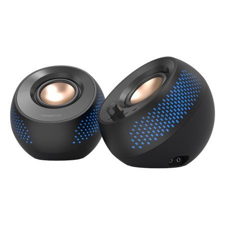 Creative Labs 51MF1715AA000 Pebble X, Rango completo, 2.0 canales, Alámbrico, 15 W, 60 - 20000 Hz, Negro
