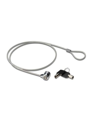 Ewent EW1242 cable antirrobo Negro, Acero inoxidable 1,5 m