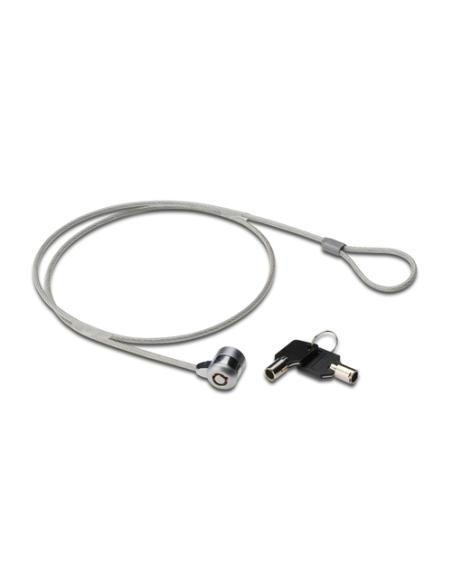 Ewent EW1242 cable antirrobo Negro, Acero inoxidable 1,5 m