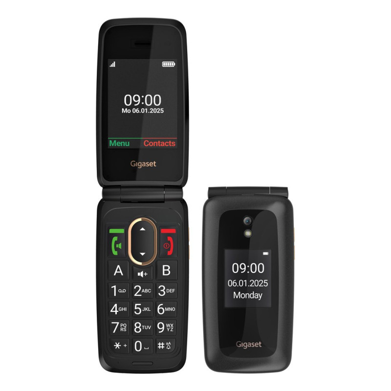 Gigaset S30853-H1235-R101 GL795, Barra, SIM única, 7,11 cm (2.8"), 2 MP, 1400 mAh, Negro