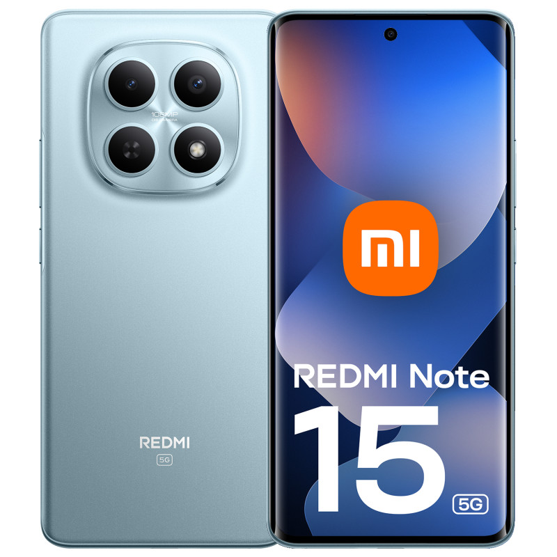 Xiaomi MZB0MX5EU Redmi Note 15 5G, 17,2 cm (6.77"), 2392 x 1080 Pixeles, 12 GB, 512 GB, 108 MP, Azul