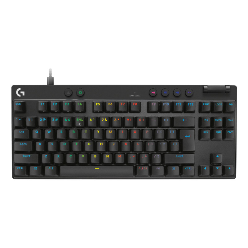 Logitech G 920-013233 PRO X TKL RAPID, Alámbrico, USB, Magnetic-mechanical key switch, QWERTY, LED, Negro