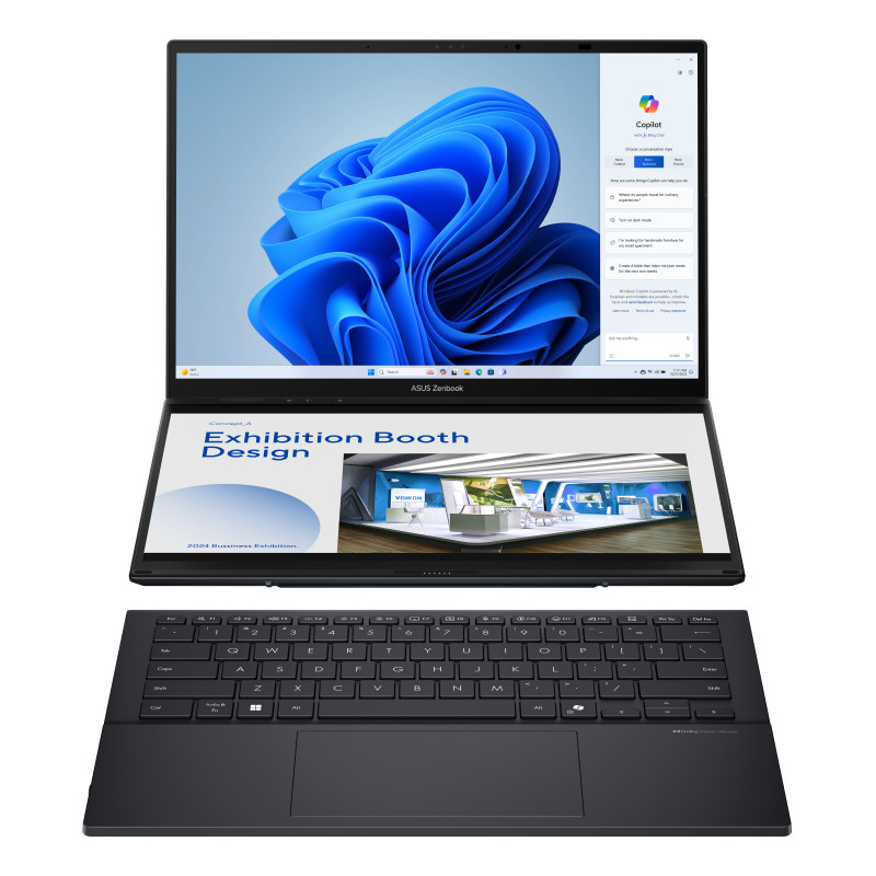 ASUS 90NB14X1-M00LF0 Zenbook Duo OLED UX8406CA-QL336W - Ordenador Portátil 14" WUXGA (Intel Core Ultra 7 255H, 32GB RAM, 1TB