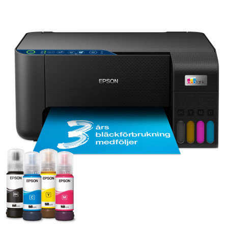 Epson C11CJ67429 EcoTank ET-2861, Inyección de tinta, Impresión a color, 5760 x 1440 DPI, Copia a color, A4, Negro