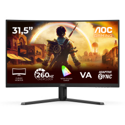 AOC C32G42ZE G4 C32G42ZE, 80 cm (31.5"), 1920 x 1080 Pixeles, Full HD, LED, 4 ms, Negro, Rojo