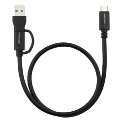 Nanocable 10.01.4801 10.01.4801, 1 m, USB A/USB C, USB C, USB 3.2 Gen 2 (3.1 Gen 2), 10 Gbit/s, Negro 2
