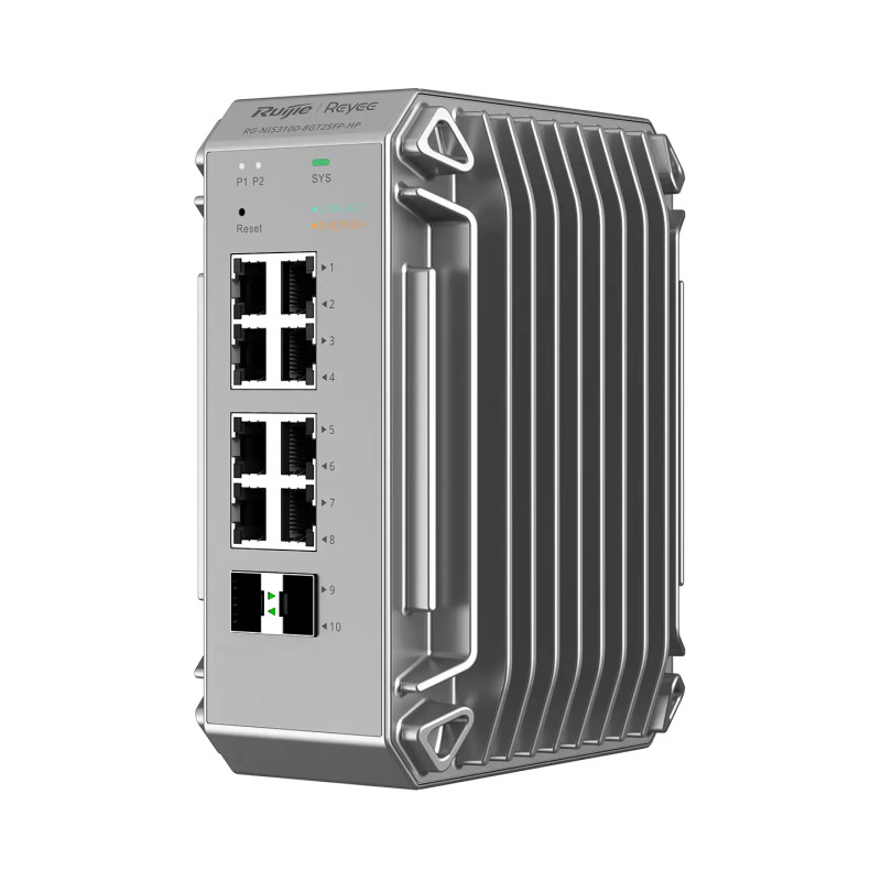 Ruijie Networks RG-NIS3100-8GT2SFP-HP RG-NIS3100-8GT2SFP-HP, Gestionado, L2, Gigabit Ethernet (10/100/1000), Energía sobre