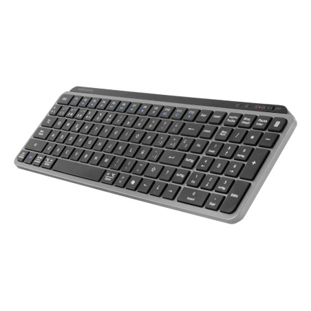 Mars Gaming MKSILENKEYSES MK-SILENKEYS, Inalámbrico, RF Wireless + Bluetooth, Switch de tecla de tijera, QWERTY, Negro
