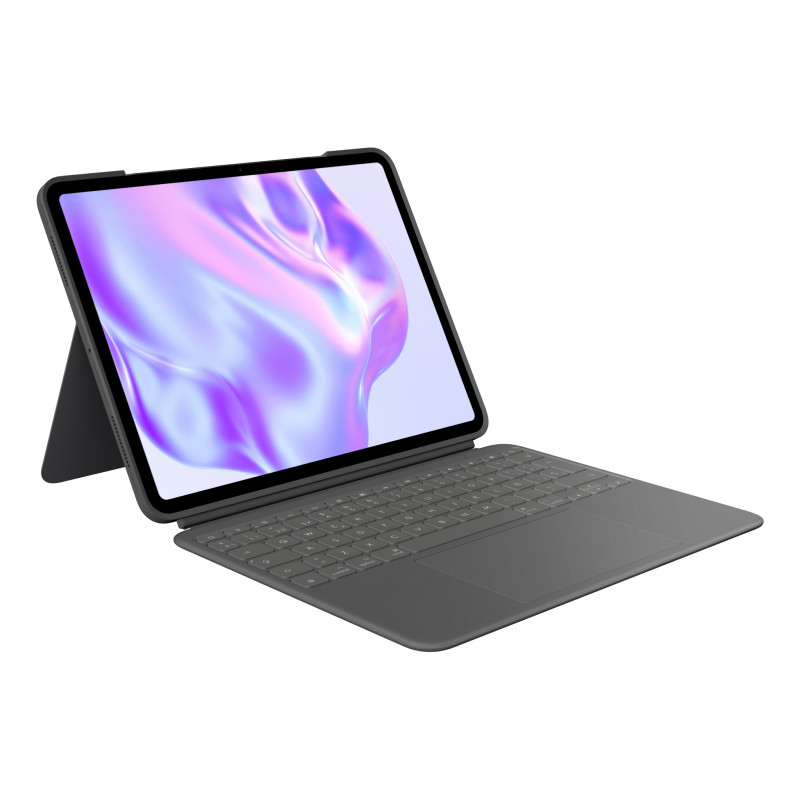 Logitech 920-012667 Combo Touch, funda con teclado, iPad Pro 13 pulgadas (M4)(2024) - Teclado retroiluminado extraíble con