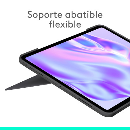 Logitech 920-012667 Combo Touch, funda con teclado, iPad Pro 13 pulgadas (M4)(2024) - Teclado retroiluminado extraíble con