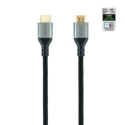 Nanocable 10.15.8103 Cable HDMI 2.1 Certificado ULTRA HIGH SPEED A/M-A/M, Negro, 3 m, 3 m, HDMI tipo A (Estándar), HDMI tipo A 2