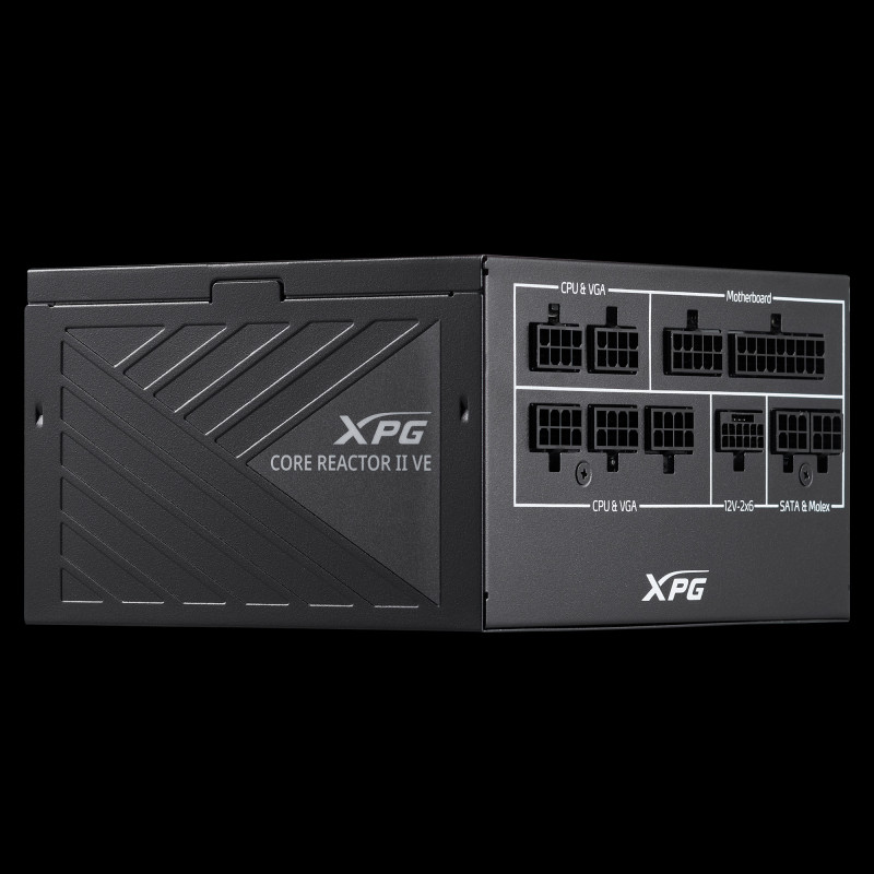 XPG 75261435 COREREACTOR II VE 850W Fuente de Alimentación, 850 W, 100 - 240 V, 47 - 63 Hz, 12 A, 20 A, 70,8 A