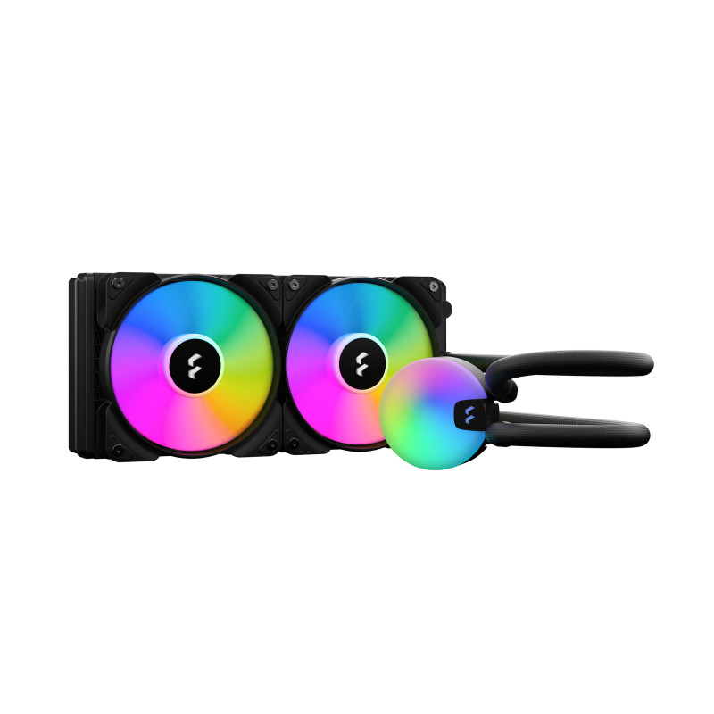 Fractal Design FD-W-L1-S2412 Lumen S24 v2 RGB, Sistema de refrigeración líquida todo en uno, 12 cm, 500 RPM, 2000 RPM, Negro