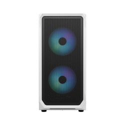 Fractal Design FD-C-FOC2A-04 Focus 2, Midi Tower, PC, Blanco, ATX, micro ATX, Mini-ITX, Acero, Vidrio templado, Juego 2
