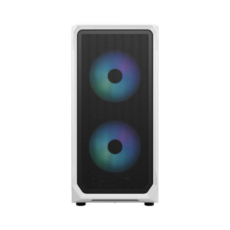 Fractal Design FD-C-FOC2A-04 Focus 2, Midi Tower, PC, Blanco, ATX, micro ATX, Mini-ITX, Acero, Vidrio templado, Juego