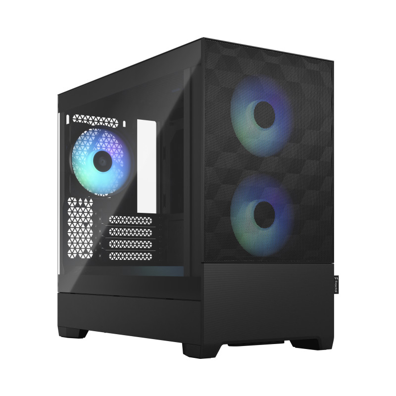 Fractal Design FD-C-POR1M-06 Pop Mini Air, Mini Tower, PC, Negro, micro ATX, Mini-ITX, Acero, Vidrio templado, Juego