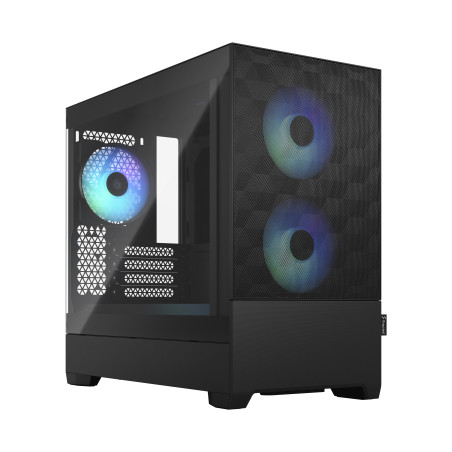 Fractal Design FD-C-POR1M-06 Pop Mini Air, Mini Tower, PC, Negro, micro ATX, Mini-ITX, Acero, Vidrio templado, Juego