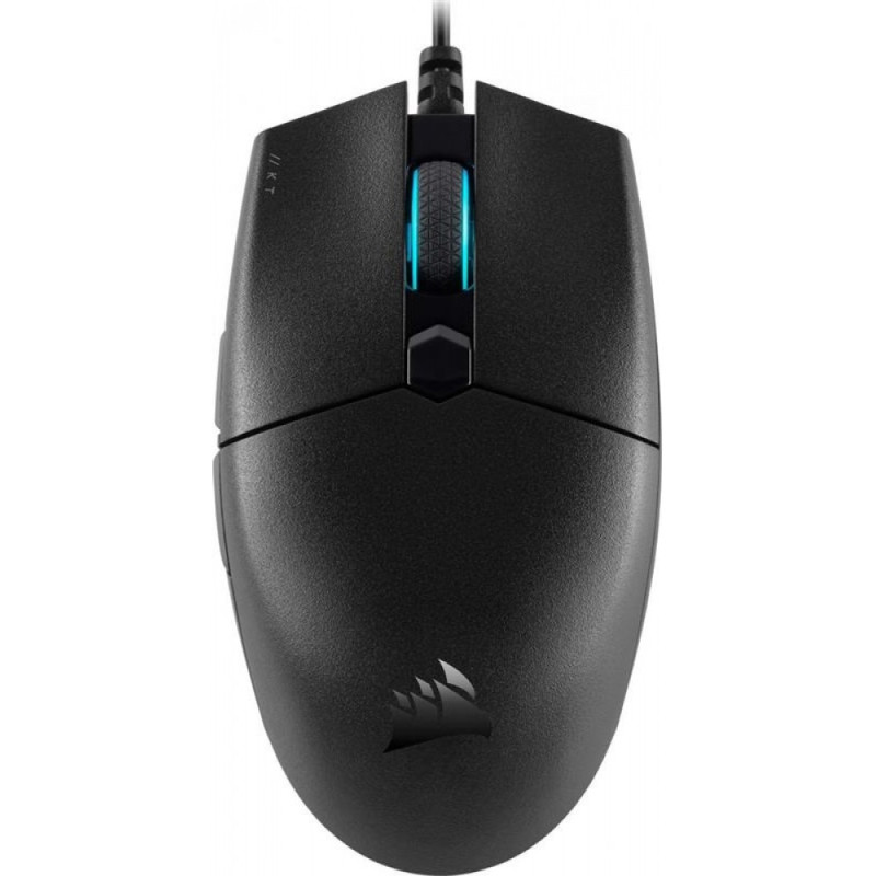 Corsair CH-930C011-EU Katar Pro, mano derecha, Óptico, USB tipo A, 12400 DPI, Negro