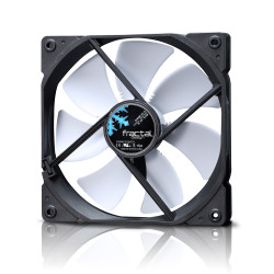Fractal Design FD-FAN-DYN-GP14-WT FD-FAN-DYN-GP14-WT, Ventilador, 14 cm, 1000 RPM, Negro, Blanco