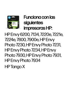 HP Cartucho de tinta Original 303XL tricolor de alta capacidad