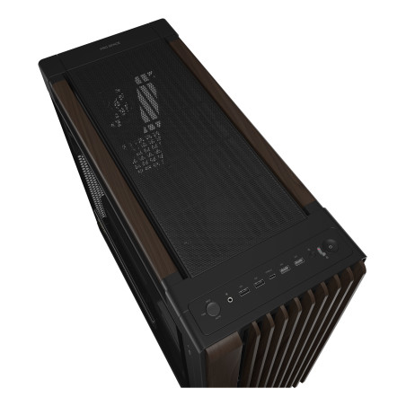 ASUS 90DC00J0-B09030 ProArt PA602 Wood Edition Modern Black - Tempered Glass Panel, Midi Tower, PC, Negro, Madera, ATX, DTX,