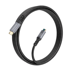 AISENS A107-0988 Cable USB 3.2 Gen2x2 Aluminio 20Gbps 8K@30Hz 5A 100W E-Mark, Tipo USB-C/M-USB-C/M, Negro, 3.0m, 3 m, USB C, 2