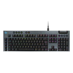Logitech G 920-012938 G915 X, Alámbrico, USB, Interruptor mecánico, QWERTZ, LED RGB, Negro