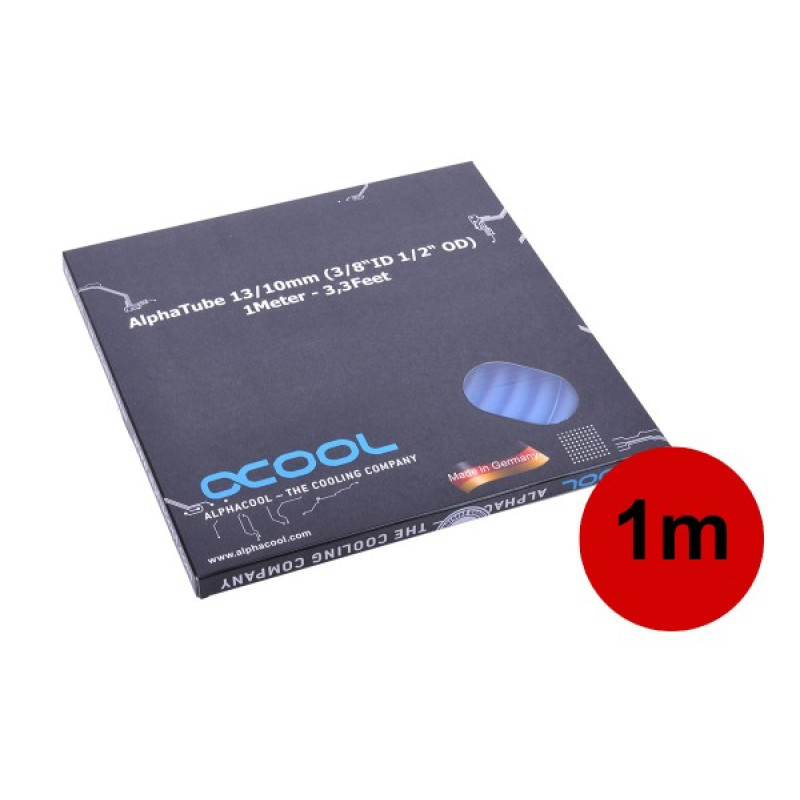 Alphacool 18529 18529, Tubo, Cloruro de polivinilo (PVC), Azul, 60 °C, 1,3 cm, 100 cm