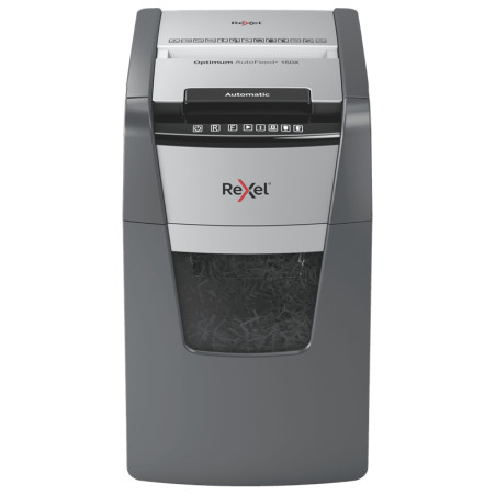 Rexel 2020150XEU Optimum AutoFeed+ 150X A, Corte cruzado, 22 cm, 4 x 28 mm, 44 L, 350 hojas, 55 dB