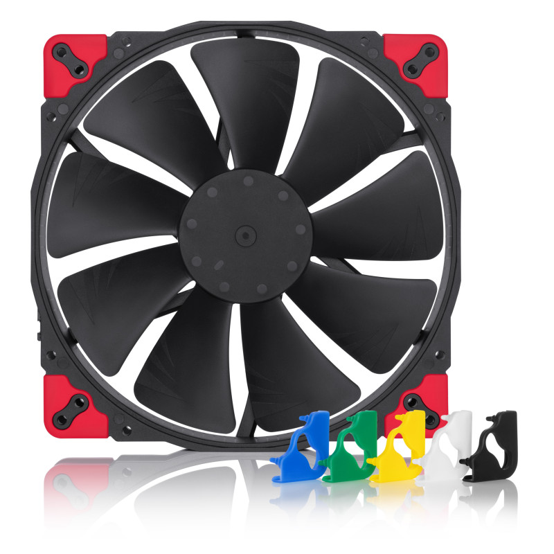 Noctua NF-A20 PWM CH.BK.S NF-A20 PWM CH.BK.S, Ventilador, 20 cm, 350 RPM, 800 RPM, 146,9 m³/h, Negro