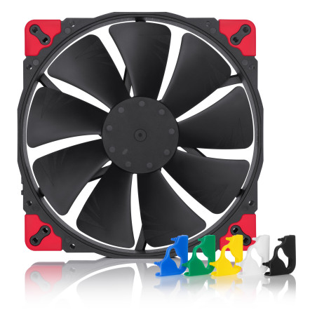 Noctua NF-A20 PWM CH.BK.S NF-A20 PWM CH.BK.S, Ventilador, 20 cm, 350 RPM, 800 RPM, 146,9 m³/h, Negro