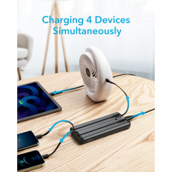 VEGER C20 C20 VG-W2047 PowerBank 20000mAh with cables bulit-in, 20000 mAh, Polímero de litio, 10 W, Negro 2