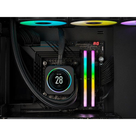 Corsair CMH32GX5M2E6000C36 Vengeance RGB , 32 GB, 2 x 16 GB, DDR5, 6000 MHz, 288-pin DIMM, Negro
