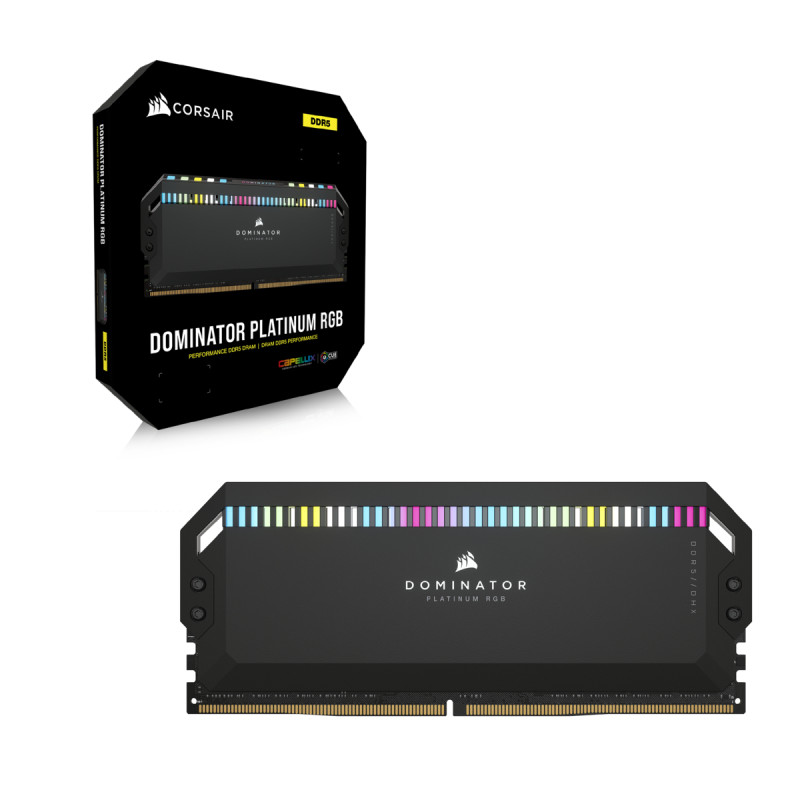 Corsair CMH32GX5M2B6000Z30K Vengeance RGB , 32 GB, 2 x 16 GB, DDR5, 6000 MHz, 288-pin DIMM, Negro