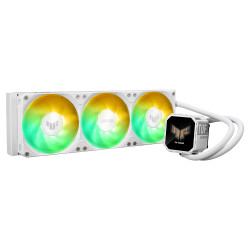 ASUS 90RC01A2-B0EAY0 TUF Gaming LC III 360 ARGB LCD White Edition, Sistema de refrigeración líquida todo en uno, 12 cm, Blanco