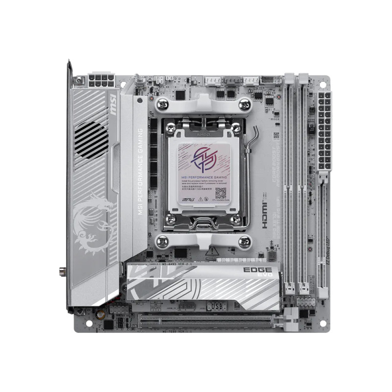 MSI MPG X870I EDGE TI EVO WIFI MPG X870I EDGE TI EVO WIFI, AMD, Zócalo AM5, AMD Ryzen 7000 Series, AMD Ryzen 8000 Series, AMD