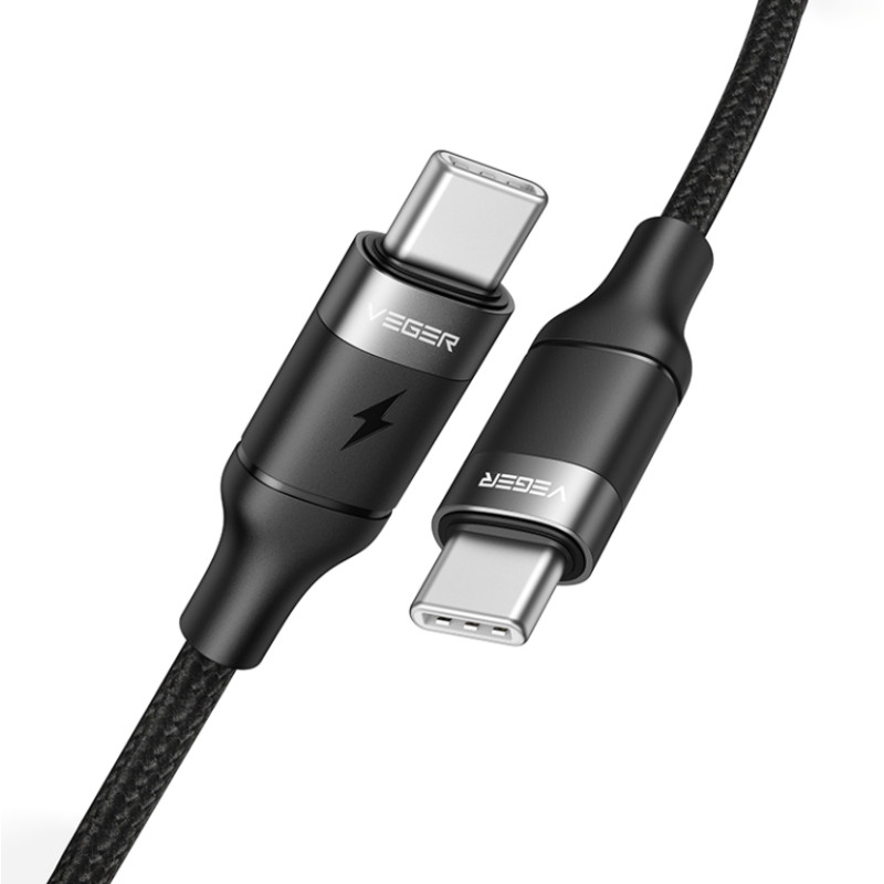 VEGER VG-CC02 VG-CC02, 1,5 m, USB C, USB C, USB 2.0, Negro