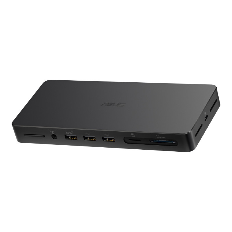 ASUS 90XB08DN-BDS010 Triple 4K Thunderbolt 4 Dock DC500, Alámbrico, Thunderbolt 4, 96 W, 10,100,1000,2500 Mbit/s, Negro,