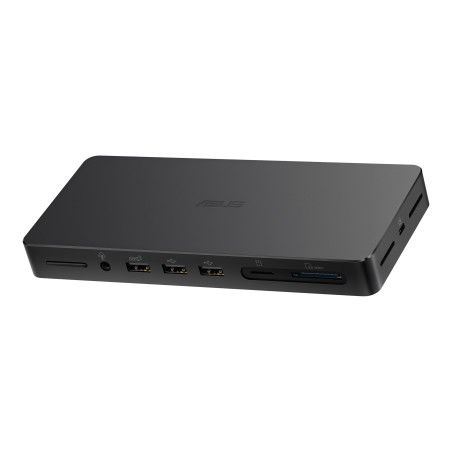 ASUS 90XB08DN-BDS010 Triple 4K Thunderbolt 4 Dock DC500, Alámbrico, Thunderbolt 4, 96 W, 10,100,1000,2500 Mbit/s, Negro,