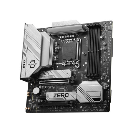 MSI 7E14-001R B760M Ptoject Zero, Intel, LGA 1700, Intel® Celeron®, Intel® Pentium® Gold, LGA 1700, DDR5-SDRAM, 256 GB