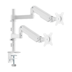 AISENS DT32TSR-441 Soporte de Mesa Eco Contrapeso Giratorio e Inclinable para Monitor/TV 9kg (3 PIVOTES, 2 BRAZOS) de 17-32, 2
