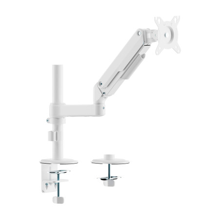 AISENS DT32TSR-437 Soporte de Mesa Eco Contrapeso Giratorio e Inclinable para Monitor/TV 9kg (3 PIVOTES, 1 BRAZO) de 17-32,