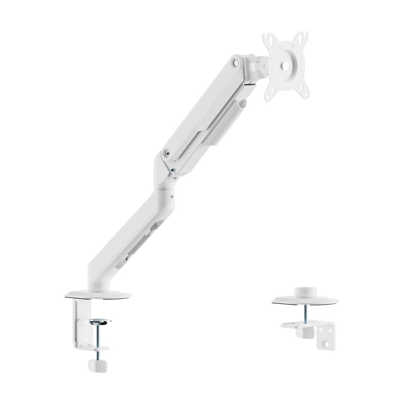 AISENS DT32TSR-435 Soporte de Mesa Eco Contrapeso Giratorio e Inclinable para Monitor/TV 9kg (3 PIVOTES, 1 BRAZO) de 17-32,