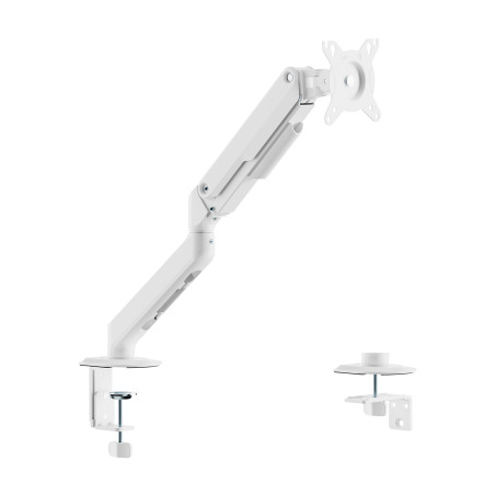 AISENS DT32TSR-435 Soporte de Mesa Eco Contrapeso Giratorio e Inclinable para Monitor/TV 9kg (3 PIVOTES, 1 BRAZO) de 17-32,
