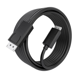 AISENS A149-1022 Cable DisplayPort CCS V1.4 8K@60Hz, DP/M-DP/M, Negro, 5.0m, 5 m, DisplayPort, DisplayPort, Macho, Macho, 7680 2