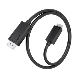 AISENS A149-1017 Cable DisplayPort CCS V1.4 8K@60Hz, DP/M-DP/M, Negro, 1.0m, 1 m, DisplayPort, DisplayPort, Macho, Macho, 7680 2
