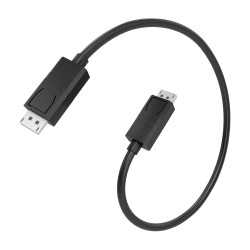 AISENS A149-1016 Cable DisplayPort CCS V1.4 8K@60Hz, DP/M-DP/M, Negro, 0.6M, 0,6 m, DisplayPort, DisplayPort, Macho, Macho, 2