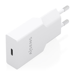 AISENS A110-0999 Cargador Ultra Delgado GaN 25W, 1xUSB-C PD3.0, Blanco, Interior, Corriente alterna, Blanco 2