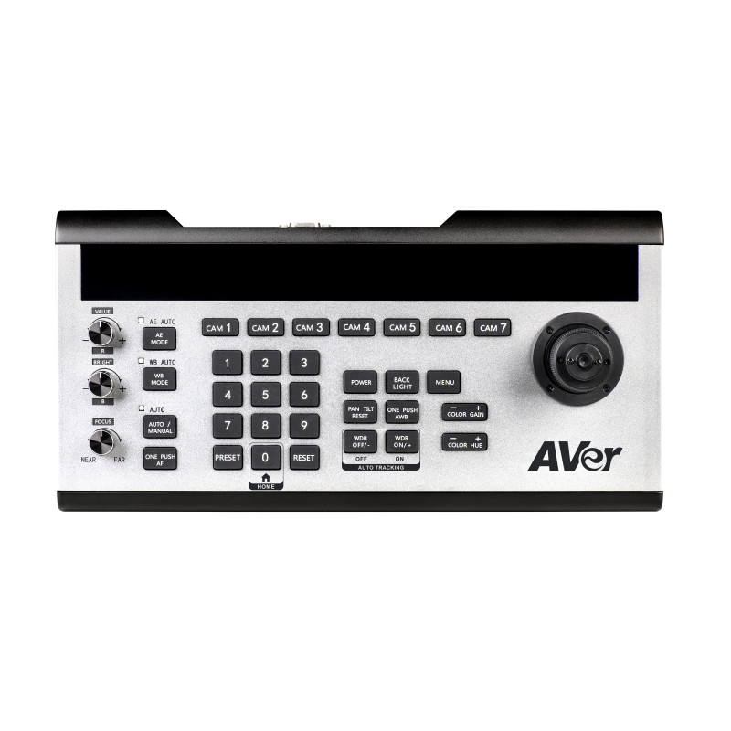 AVer 60S3300000AB CL01, OLED, Negro, Plata, Botones, Palanca de mando, Giratorio, China, 1 pieza(s), 384000 Bd